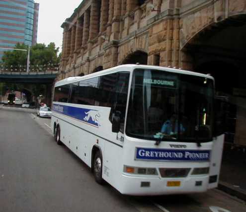 Greyhound Pioneer Volvo B12T AB Denning Galaxy